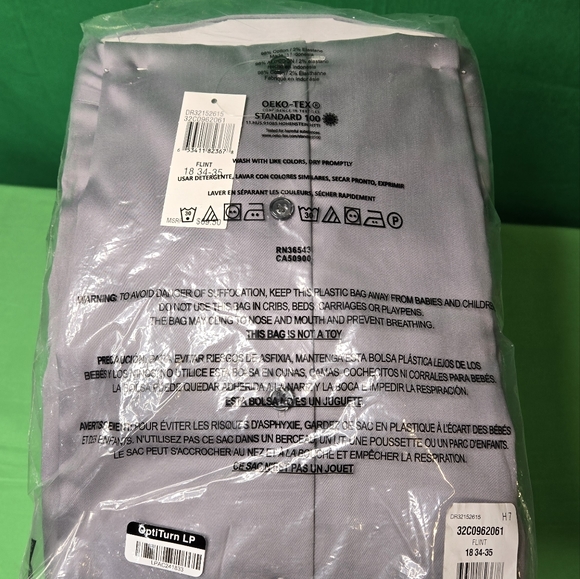 Kenneth Cole Regular Fit Button Down Dress Shirt, Gray - 18 34/35 - NEW - Picture 4 of 4